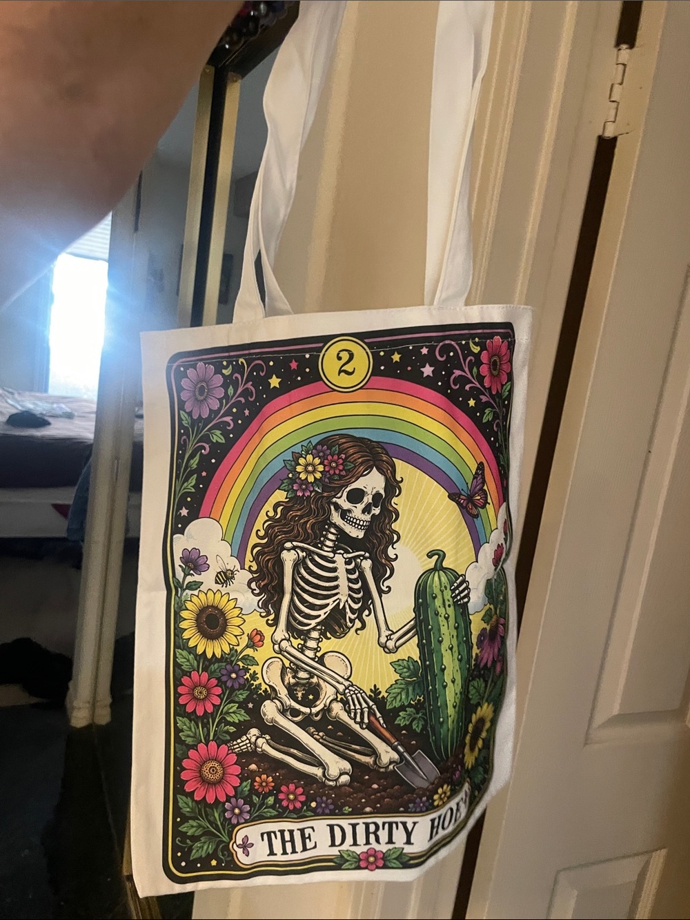 Funny Gardening Tarot Style Tote Bag - Picture 3 of 4